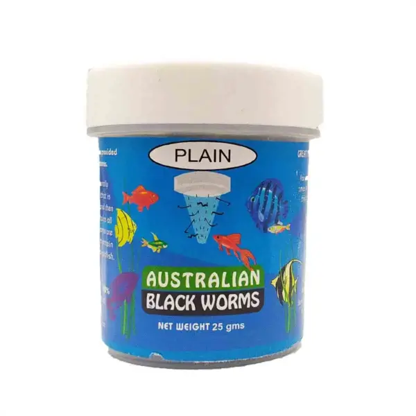 Australian Black Worms – Plain | 25gm