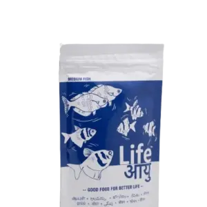 Life Aayu Neutral Fish Food – Medium | 100gm