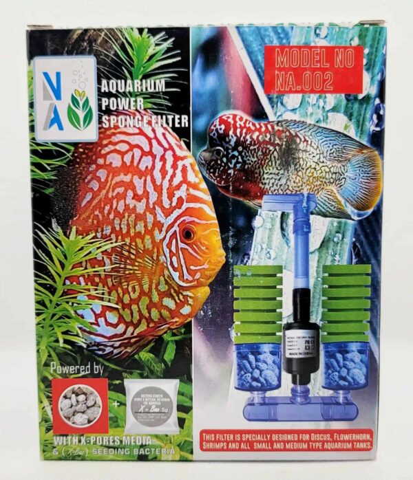 Bio Sponge Filter with Pump | X-Pores Media & Bacteria