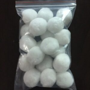 White Bio Fiber Ball Filter Media (25Pcs)