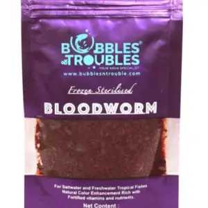 Bubbles N Troubles Frozen Sterilized Bloodworms 100gms