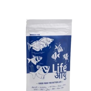 Life Aayu Neutral Fish Food – Medium | 100gm