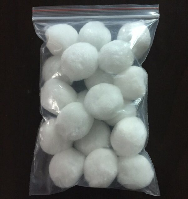 White Bio Fiber Ball Filter Media (25Pcs)