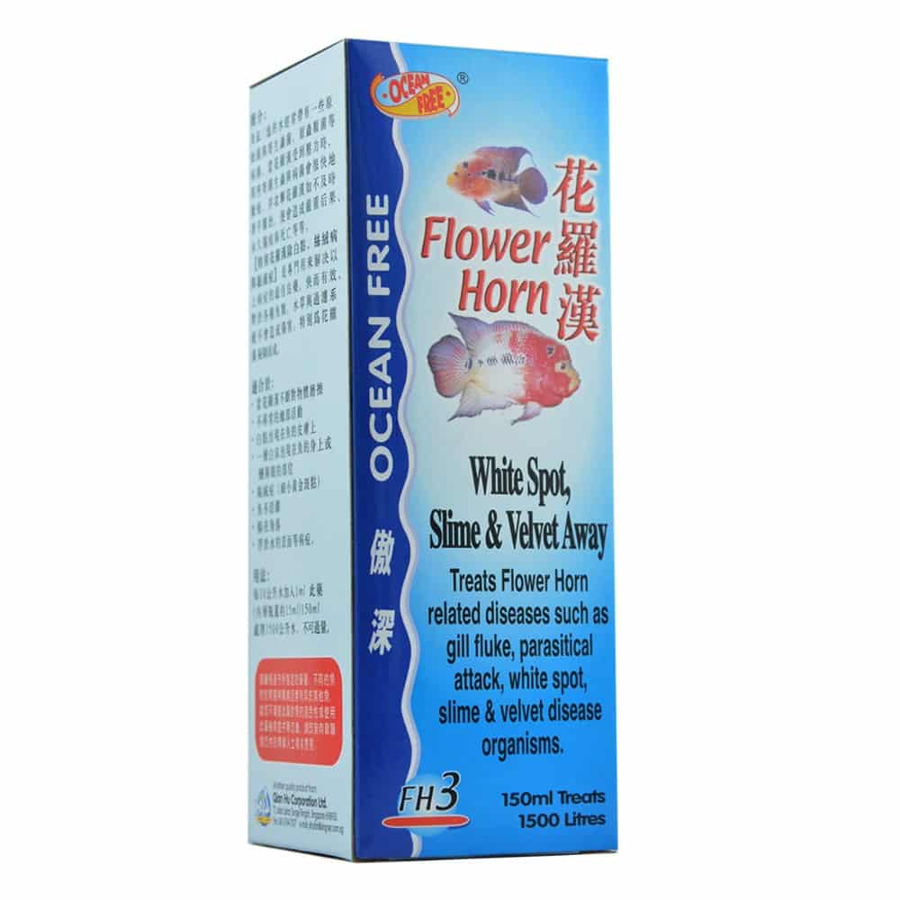 OceanFree Flower Horn White Spot Slime & Velvet Away (FH3) | 150ml