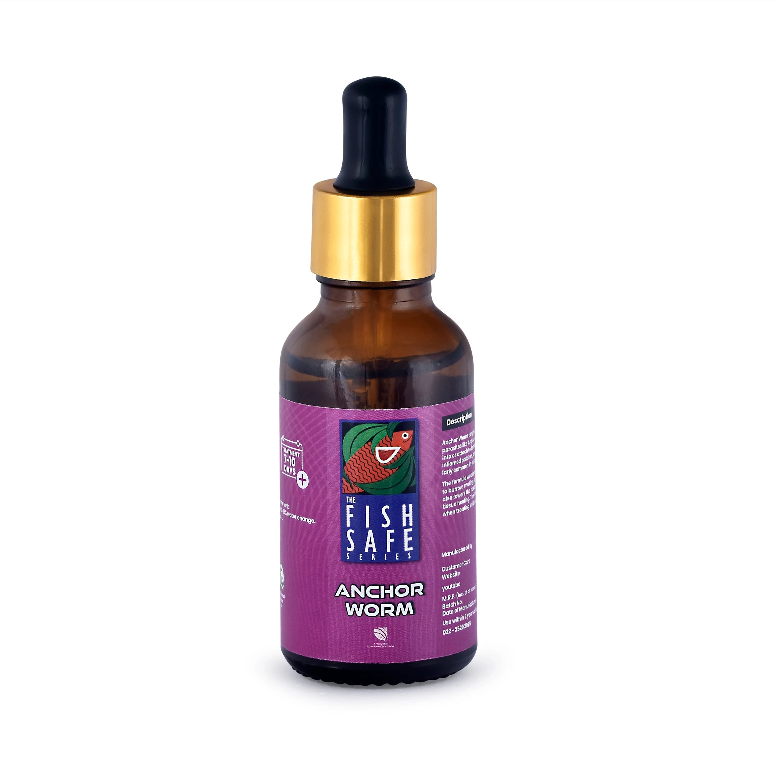 Anchor Worm Treatment | External Parasite Killer + Healing Support | 30ml